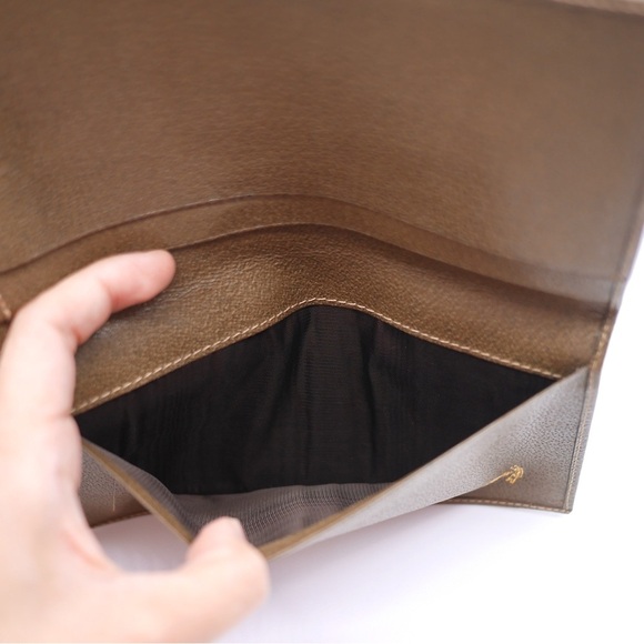 🍓GUCCI PVC Wallet Brown - Picture 5 of 10